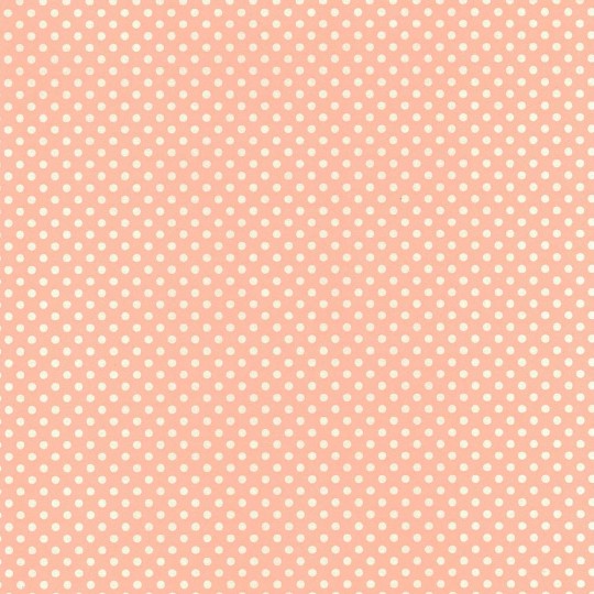 Peach and White Polka Dot Italian Paper ~ Tassotti ~ Reversible Print